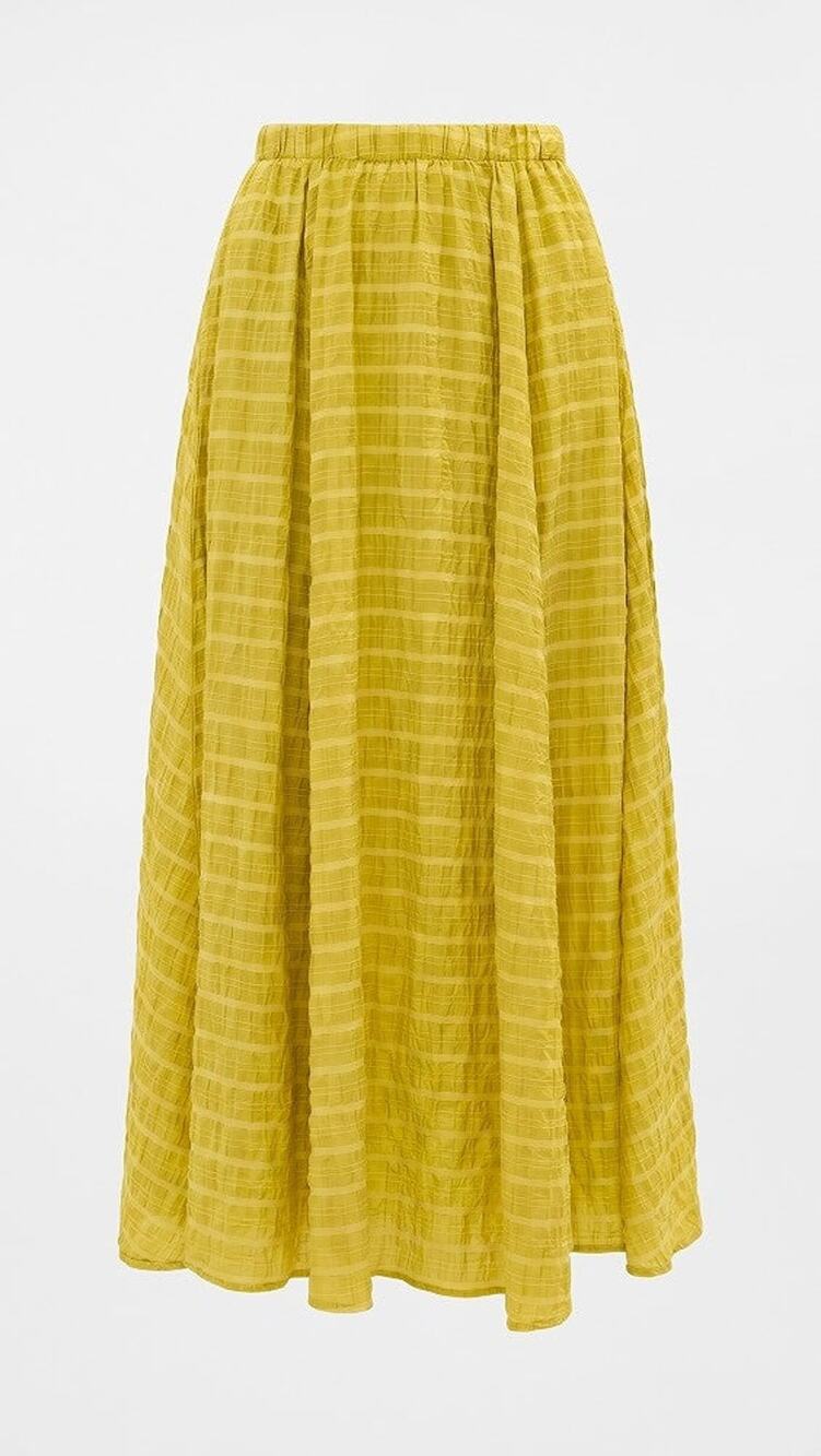 LE BOP Martha Checked Maxi Skirt - M